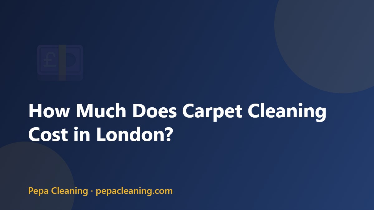 How Much Does Carpet Cleaning Cost in London?