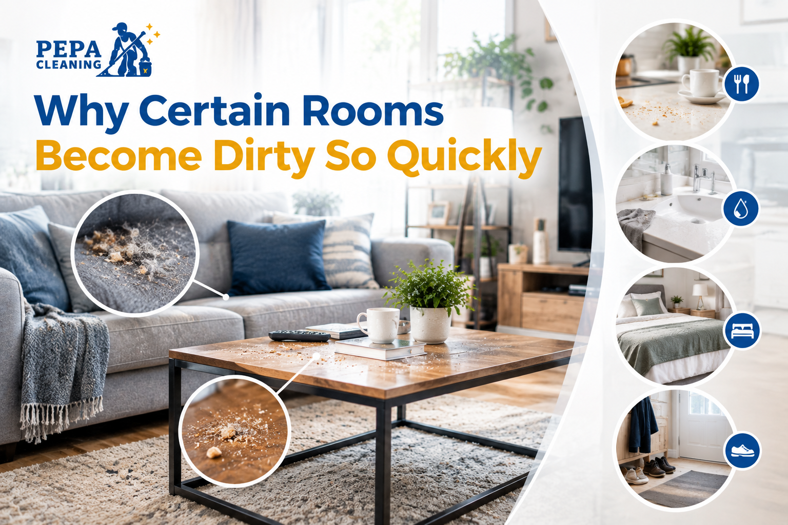 Why Certain Rooms Become Dirty So Quickly