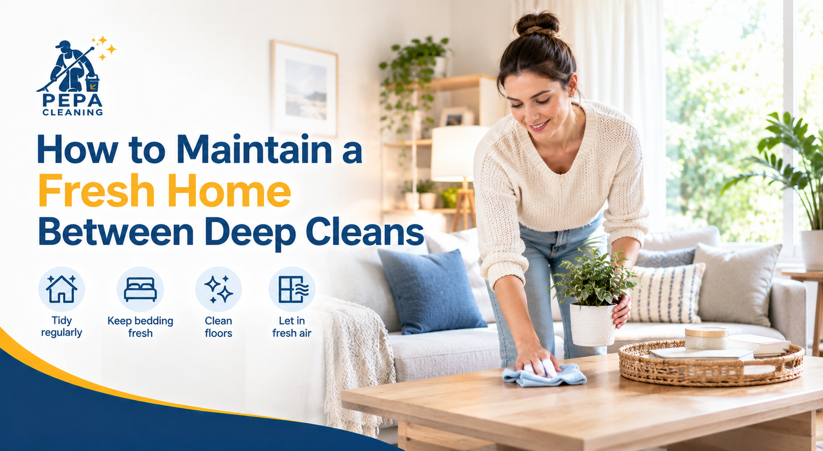 How to Maintain a Fresh Home Between Deep Cleans