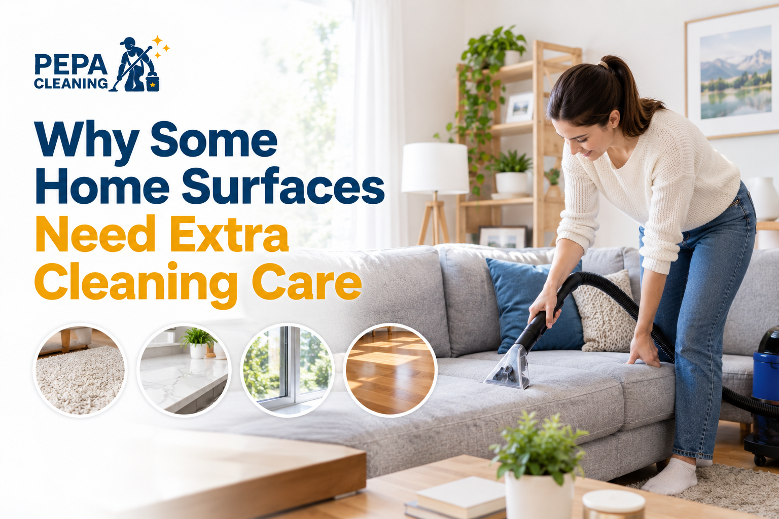Why Some Home Surfaces Need Extra Cleaning Care